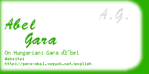 abel gara business card